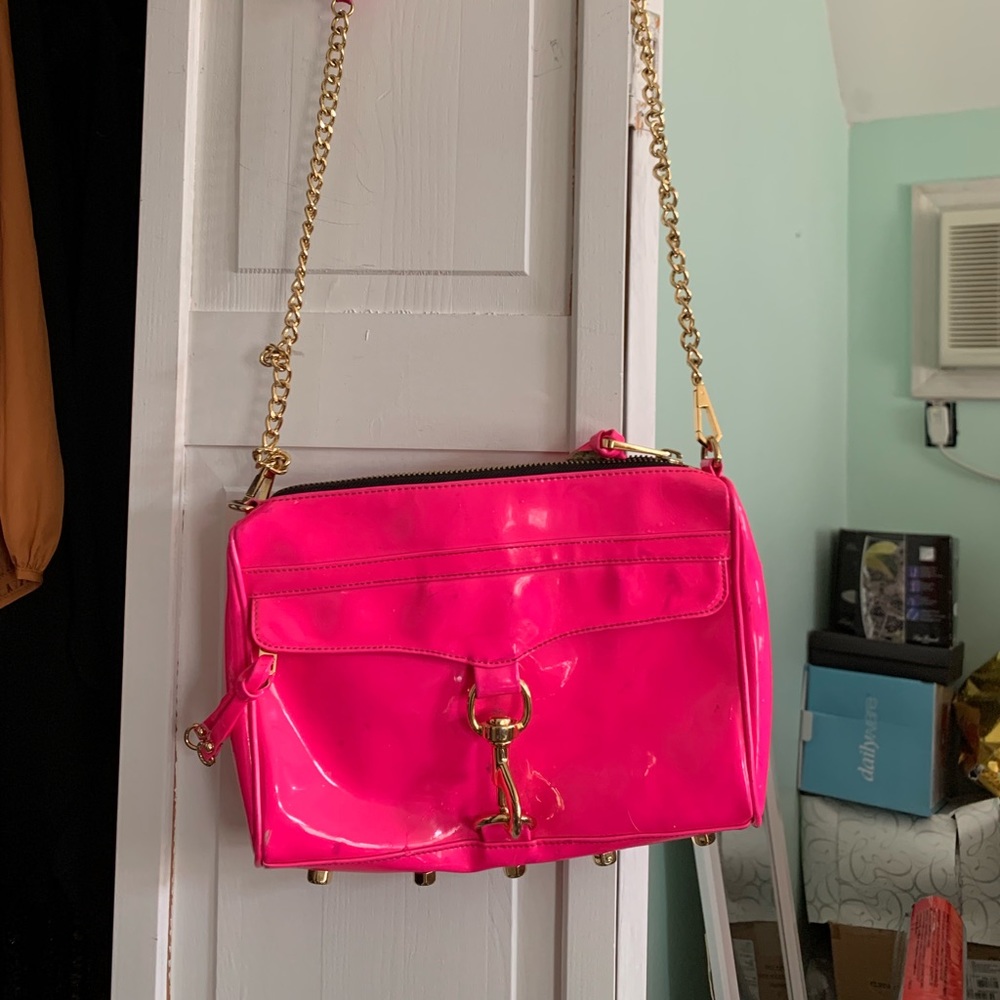Rebecca Minkoff hot pink crossbody